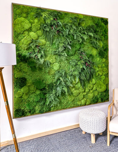 Oversized Preserved Living Wall 68" x 68"