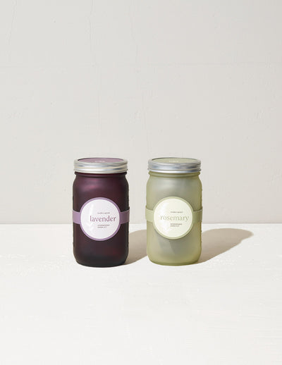 Garden Jar Duo, Lavender + Rosemary